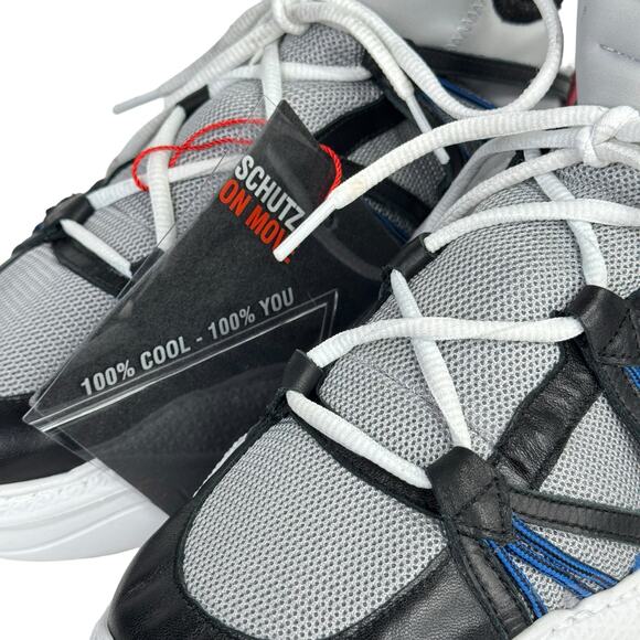 Schutz Anick Athletic Sneakers Chunky Women's SZ 10 NEW Boyfriend Platform Gray - Picture 7 of 13